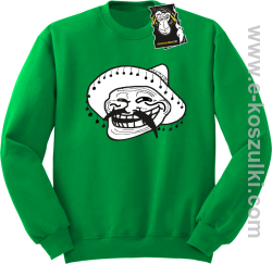 mexico mem rulezz- bluza dla blogera bez kaptura zielona