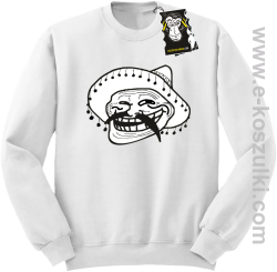 mexico mem rulezz- bluza dla blogera bez kaptura biała