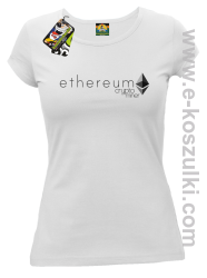 Ethereum CryptoMiner Symbol - koszulka damska biała