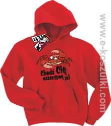 Chodź Cię uszczypnę bluza dziecięca - czerwony