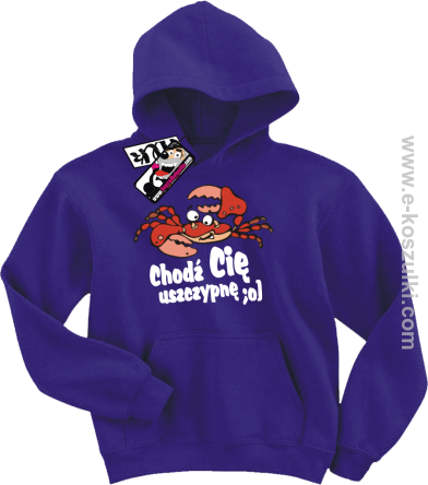 Chodź Cię uszczypnę bluza dziecięca - fioletowy