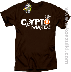 CryptoMaster CROWN - koszulka męska brązowa