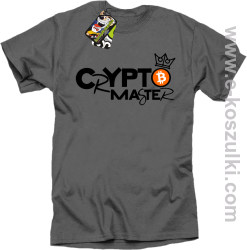 CryptoMaster CROWN - koszulka męska szara