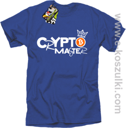CryptoMaster CROWN - koszulka męska niebieska
