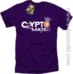 CryptoMaster CROWN - koszulka męska fioletowa
