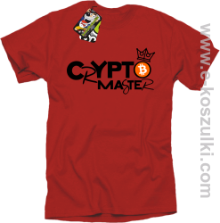 CryptoMaster CROWN - koszulka męska czerwona
