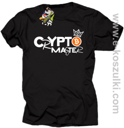 CryptoMaster CROWN - koszulka męska czarna