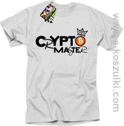 CryptoMaster CROWN - koszulka męska biała