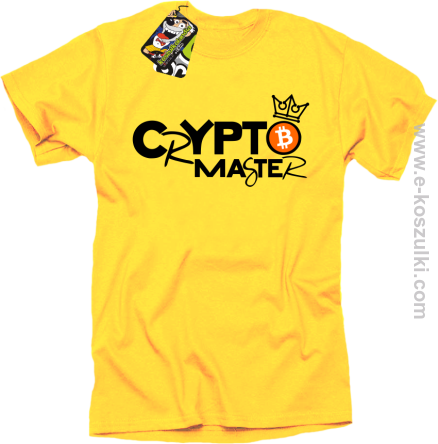 CryptoMaster CROWN - koszulka męska żółta