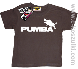 Pumba koszulka dziecięca - brązowy