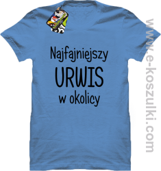 Najfajniejszy urwis w okolicy - koszulka męska błękitna