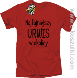 Najfajniejszy urwis w okolicy - koszulka męska czerwona