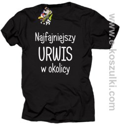 Najfajniejszy urwis w okolicy - koszulka męska czarna
