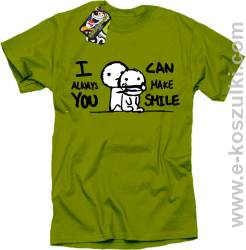 I can always make You smile - koszulka męska z nadrukiem kiwi