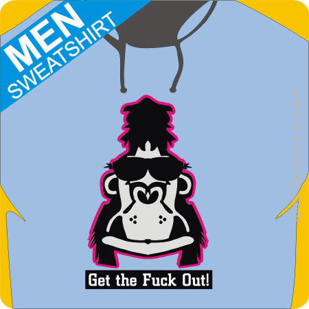 Zizzi Gorilla Get the Fuck Out - Bluza z nadrukiem