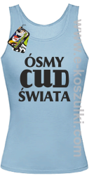 Ósmy cud świata - top damski błękitny