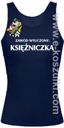 Zawód wyuczony: księżniczka - top damski granatowy
