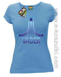 VADER STAR ATARI STYLE - koszulka damska błękitna