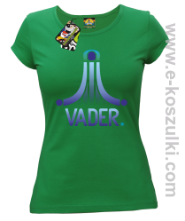 VADER STAR ATARI STYLE - koszulka damska zielona