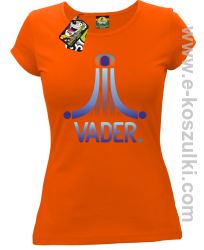 VADER STAR ATARI STYLE - koszulka damska pomarańczowa