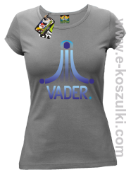 VADER STAR ATARI STYLE - koszulka damska szara