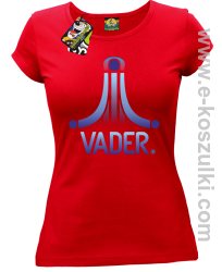 VADER STAR ATARI STYLE - koszulka damska czerwona