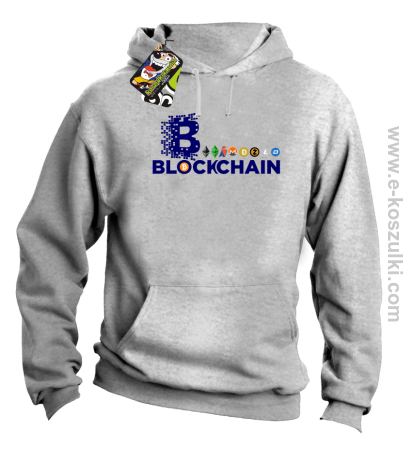 BLOCKCHAIN Fan Symbols - bluza męska z kapturem 