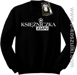Księżniczka ASAPU - bluza dla informatyka bez kaptura czarna