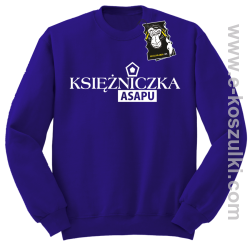 Księżniczka ASAPU - bluza dla informatyka bez kaptura fioletowa