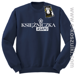 Księżniczka ASAPU - bluza dla informatyka bez kaptura granatowa