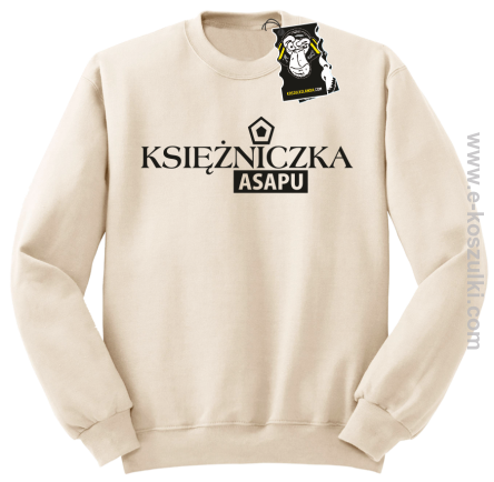 Księżniczka ASAPU - bluza dla informatyka bez kaptura beżowa
