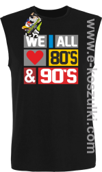 We All love 80s & 90s - bezrękawnik męski czarny
