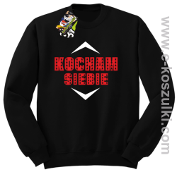 Kocham siebie - bluza bez kaptura czarna