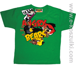 Angry bears koszulka dziecięca - zielony