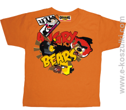 Angry bears koszulka dziecięca - pomarańczowy