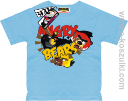 Angry bears koszulka dziecięca - błękitny
