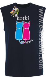 Kotki dwa - bezrękawnik męski granatowy