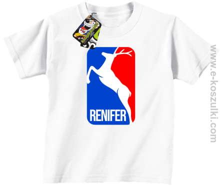 Renifer ala NBA Święta - koszulka dziecięca 