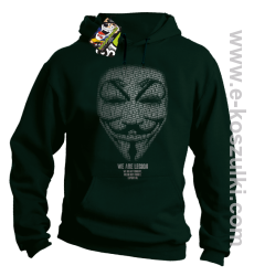 We are Anonymous We are Legion We do not forgive, we do not forget Expect us - bluza z kapturem butelkowa