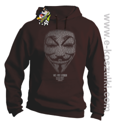 We are Anonymous We are Legion We do not forgive, we do not forget Expect us - bluza z kapturem brązowa