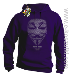 We are Anonymous We are Legion We do not forgive, we do not forget Expect us - bluza z kapturem fioletowa