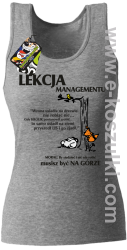 Lekcja managementu - morał musisz być na górze - top damski melanżowy