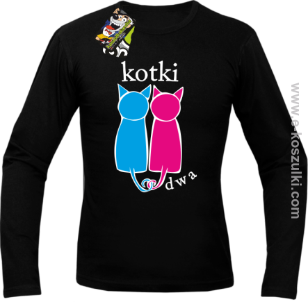 Kotki dwa - longsleeve męski