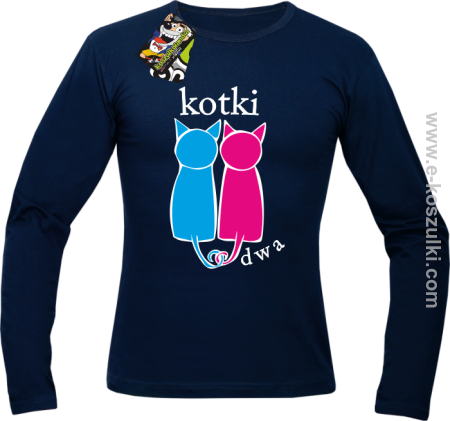 Kotki dwa - longsleeve męski