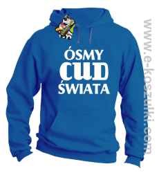 Ósmy cud świata - bluza z kapturem niebieska