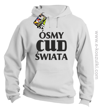 Ósmy cud świata - bluza z kapturem biała