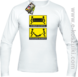 Dobrzy kumple, najlepsi kumple- Longsleeve męski biały