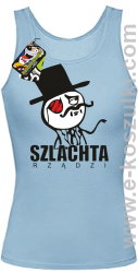 Szlachta rządzi - top damski błękitny