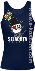 Szlachta rządzi - top damski granatowy