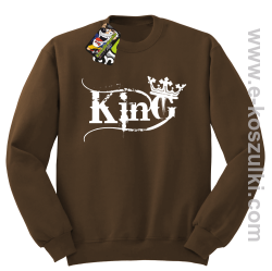 King Simple - bluza bez kaptura STANDARD brązowa